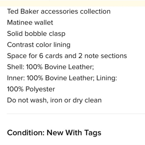 TED BAKER Felicee Grey Bobble Matinee Clutch Purse NWT - Picture 7 of 7